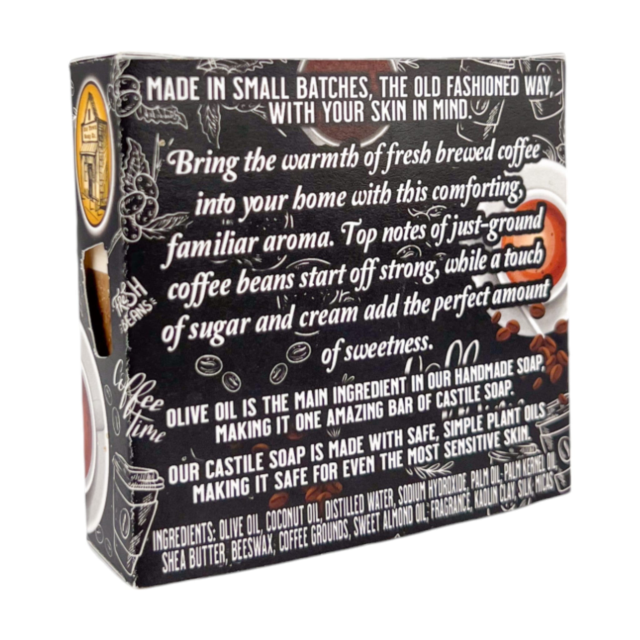 Fresh Coffee with Exfoliating Coffee Grounds Bar Soap - Old Town Soap Co.