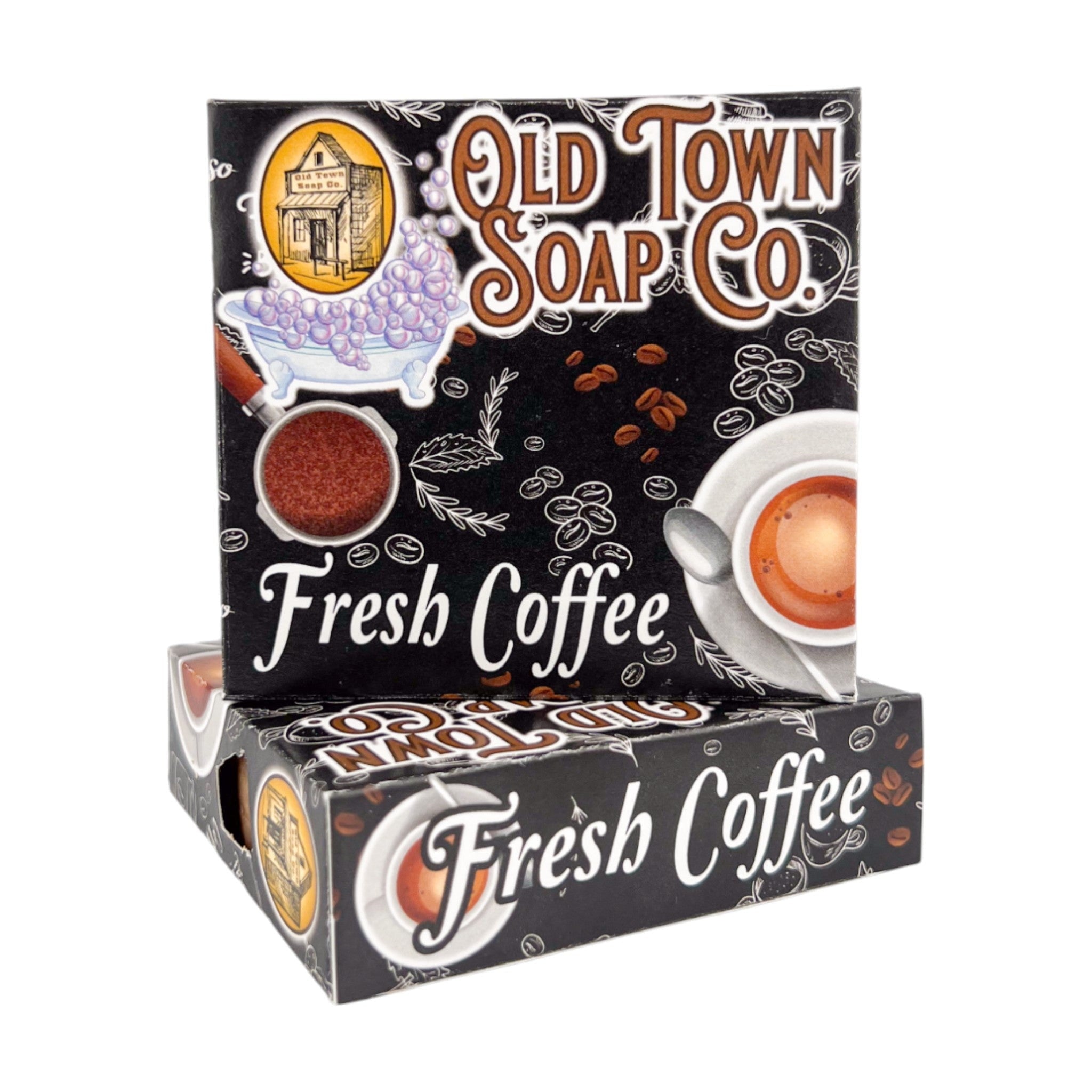 Fresh Coffee with Exfoliating Coffee Grounds Bar Soap - Old Town Soap Co.