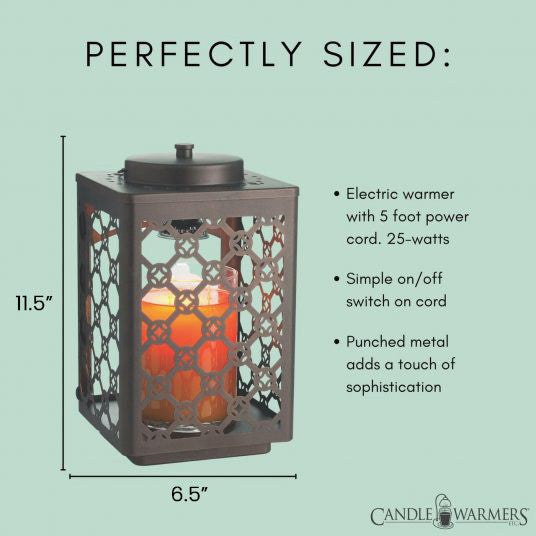 Oil Rubbed Bronze Garden Candle Warmer
