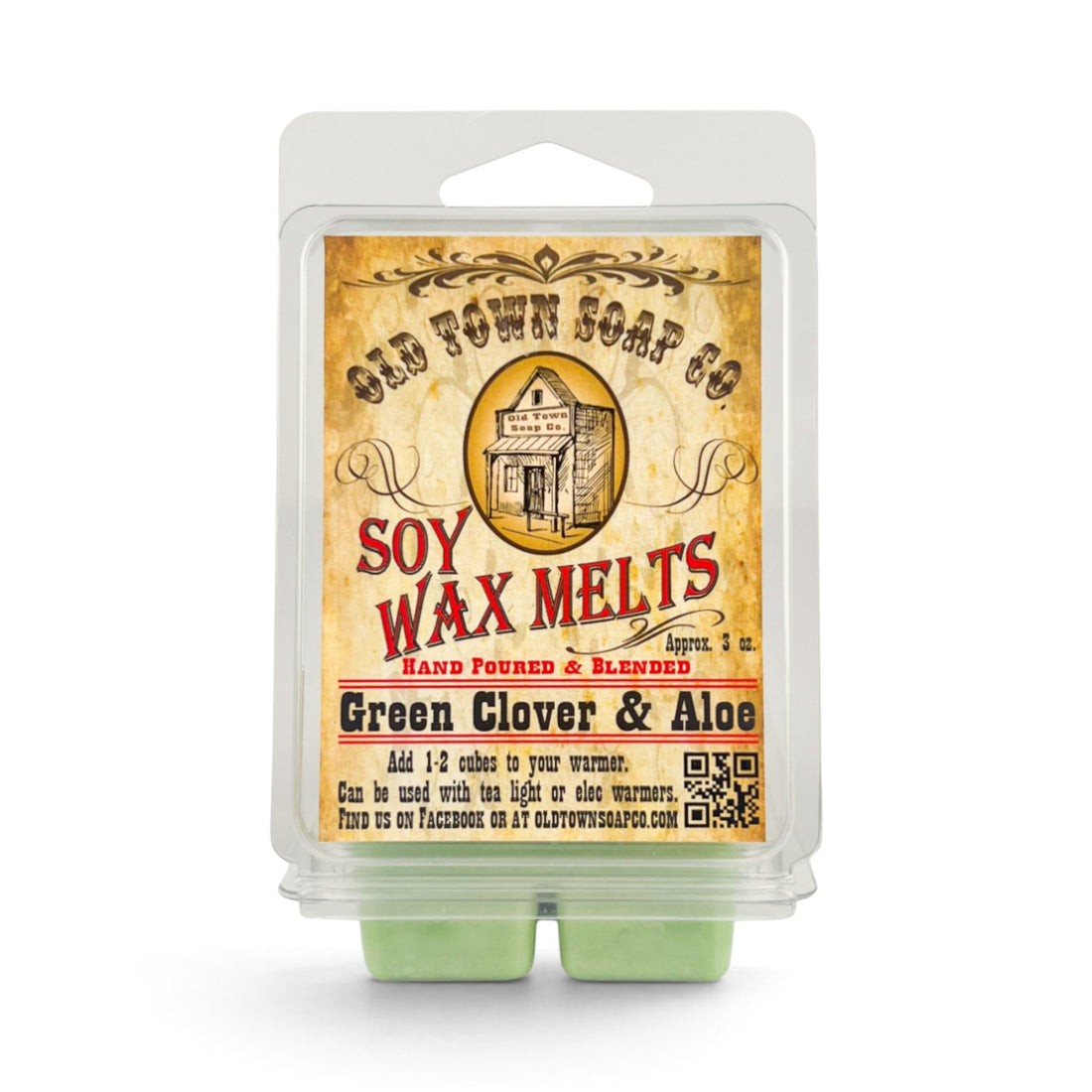 Green Clover &amp; Aloe Wax Melts - Old Town Soap Co.