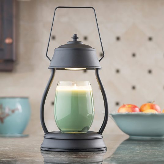 Black Hurricane Candle Warmer Lamp