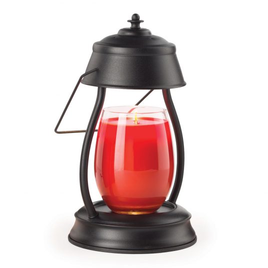 Black Hurricane Candle Warmer Lamp