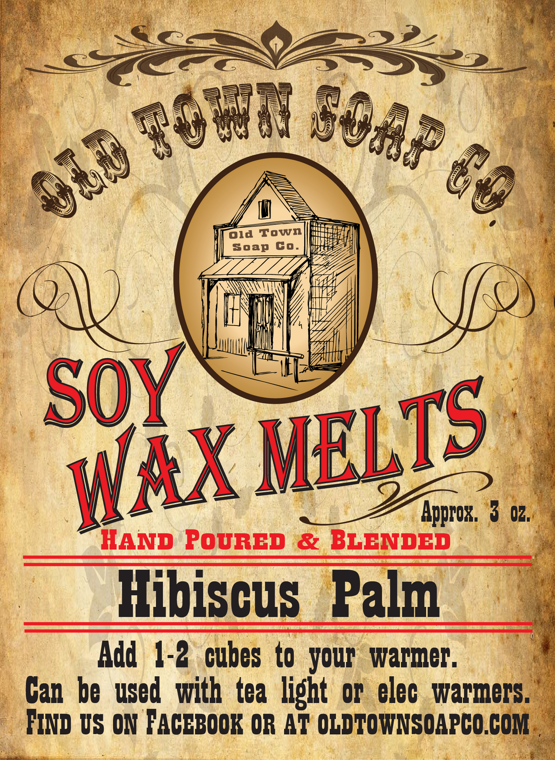 Hibiscus Palm Wax Melts