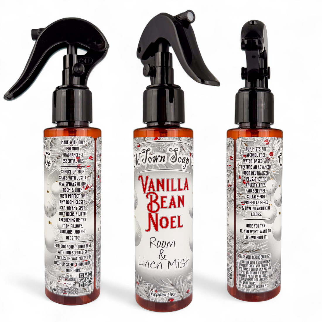 Vanilla Bean Noel Room+Linen Mist - Old Town Soap Co.