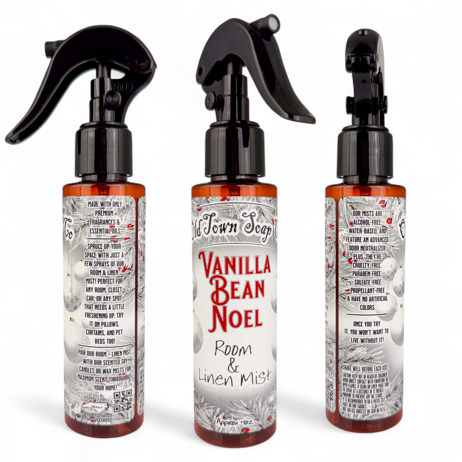 Vanilla Bean Noel Room+Linen Mist - Old Town Soap Co.