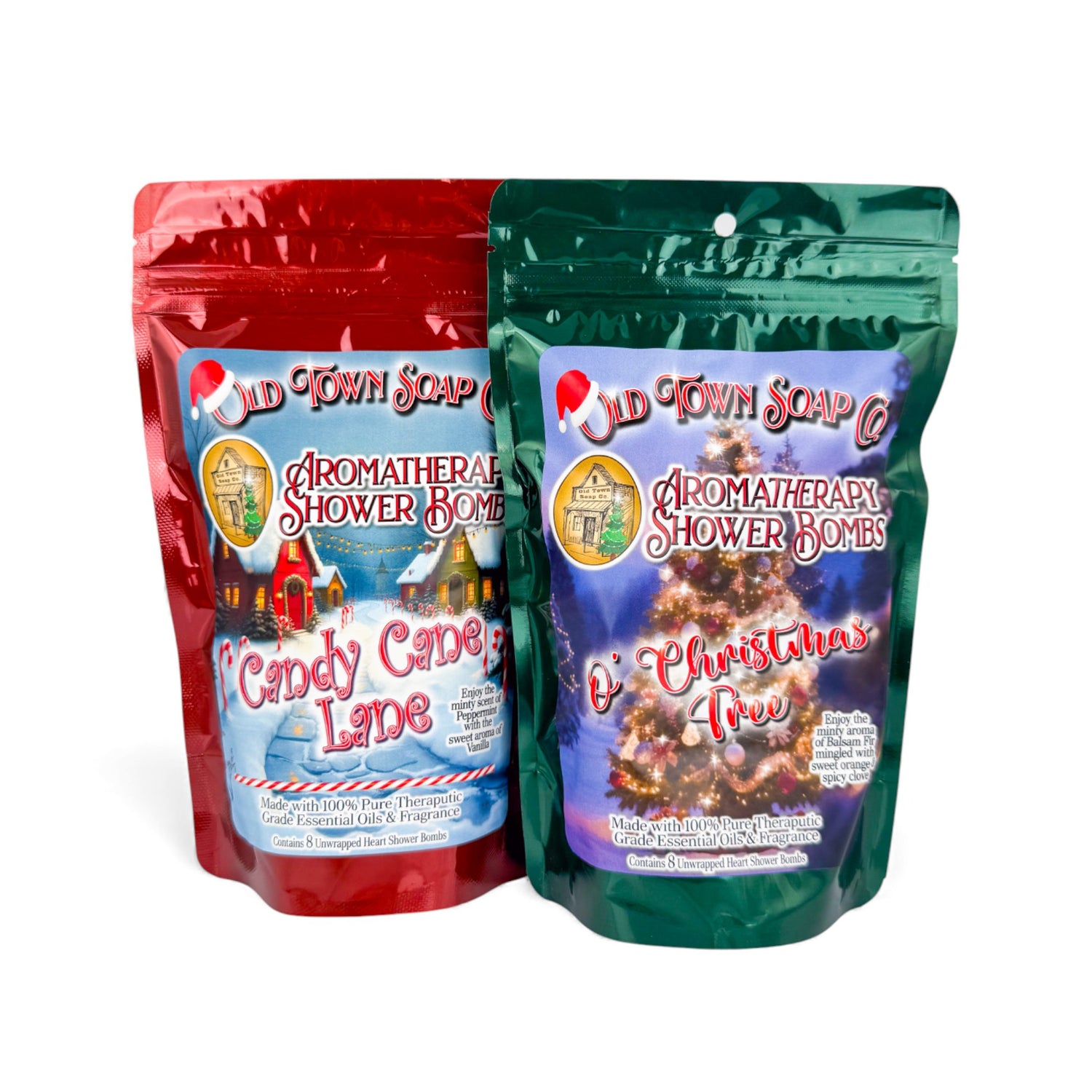 Limited Time Christmas 8pk Shower Bombs - 2 Scents