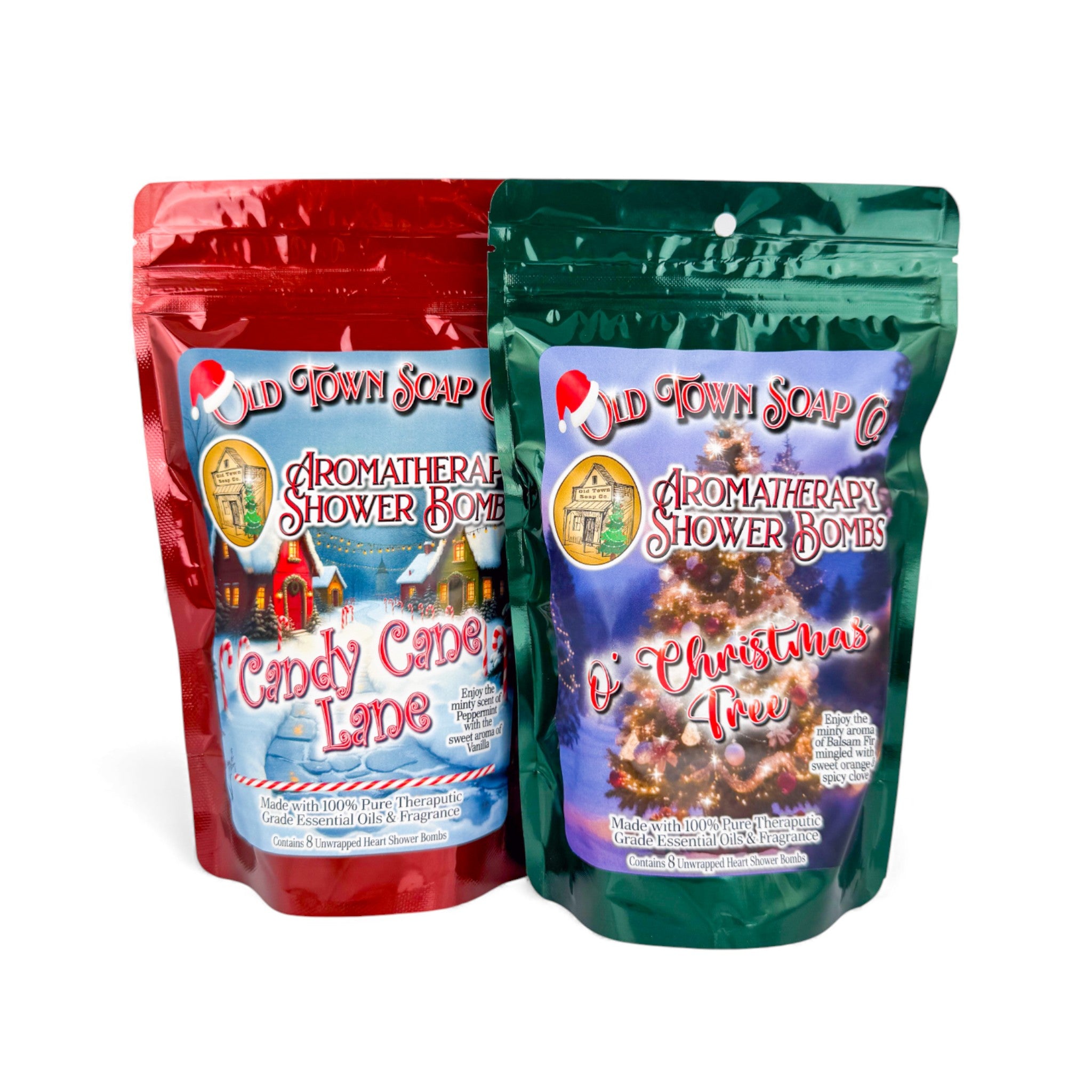 Limited Time Christmas 8pk Shower Bombs - 2 Scents