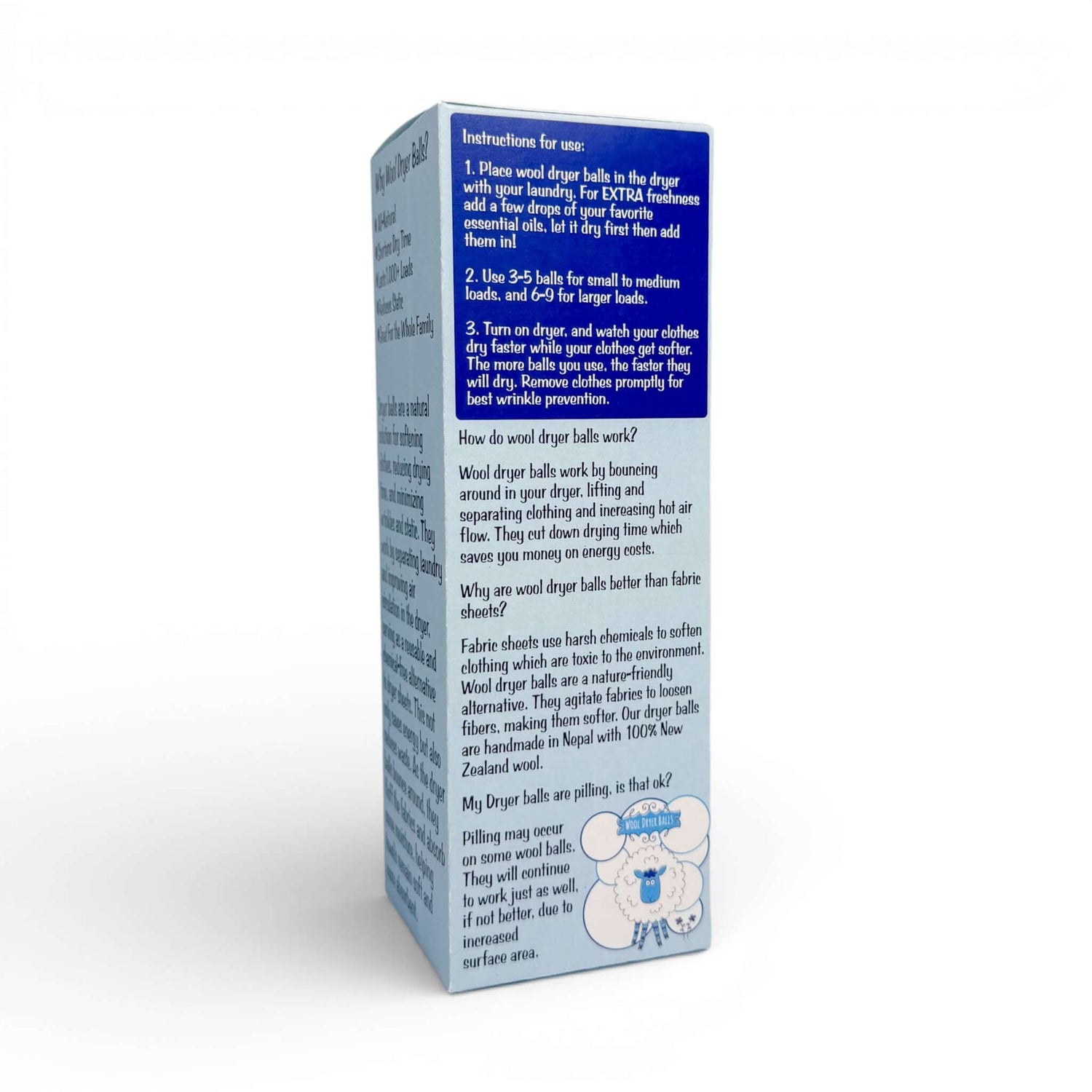 Box 3XL Wool Dryer Balls - Old Town Soap Co.