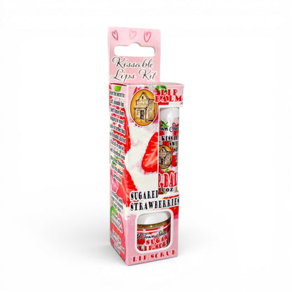 Kissable Lips Sugar Scrub &amp; Lip Balm Kits - Old Town Soap Co.