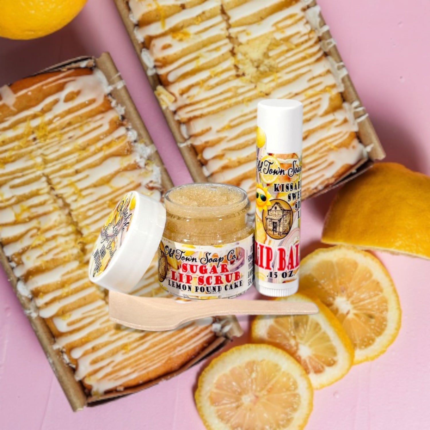 Kissable Lips Sugar Scrub &amp; Lip Balm Kits - Old Town Soap Co.