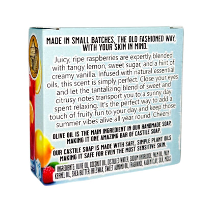 Raspberry Lemonade -Bar Soap - Old Town Soap Co.