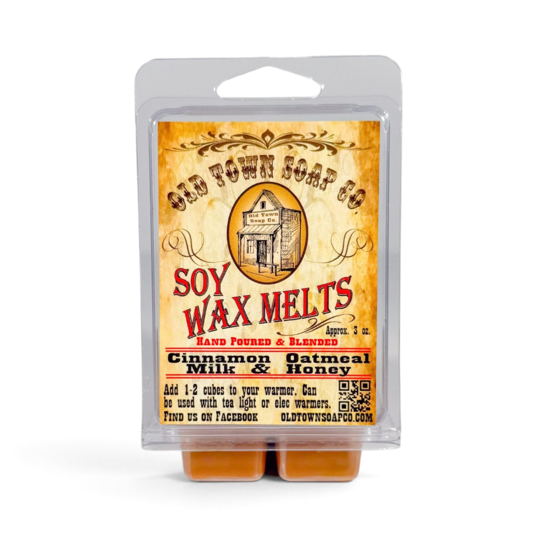 Cinnamon Oatmeal Milk &amp; Honey Wax Melts - Old Town Soap Co.