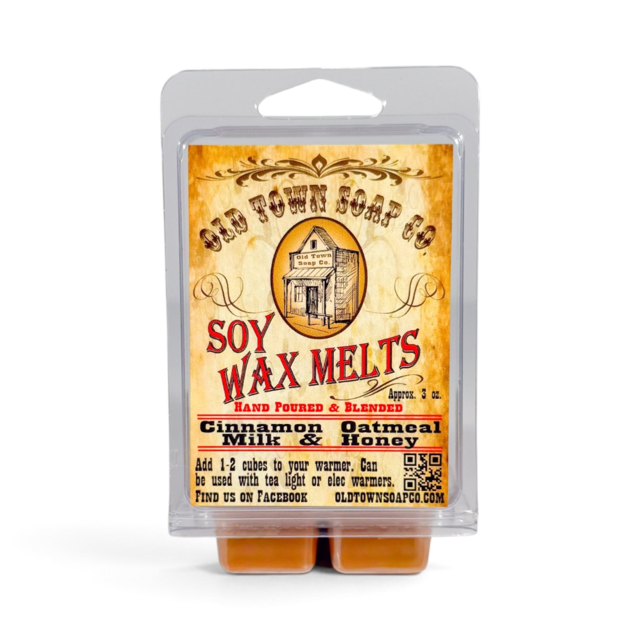 Cinnamon Oatmeal Milk &amp; Honey Wax Melts - Old Town Soap Co.