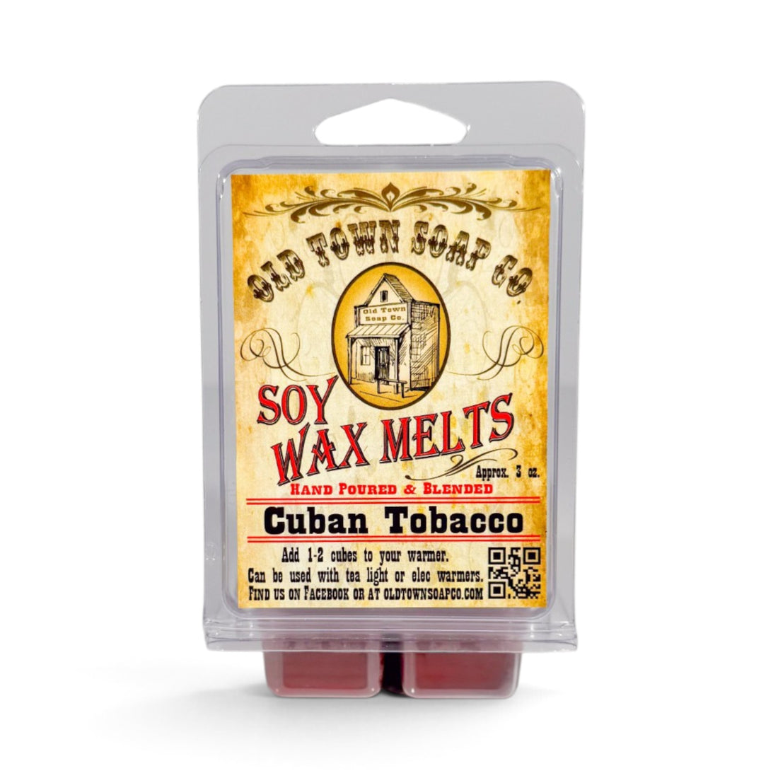 Cuban Tobacco Wax Melts - Old Town Soap Co.