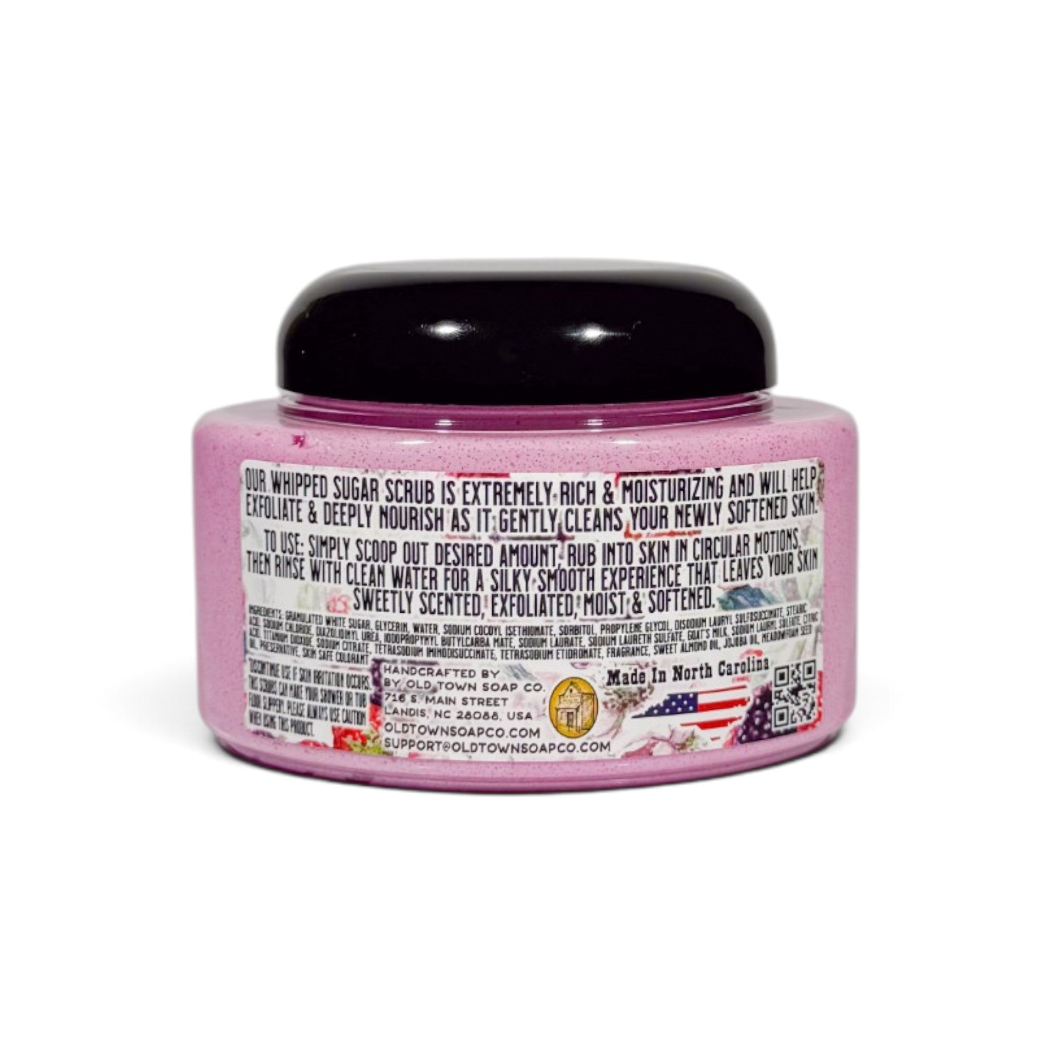 Black Raspberry &amp; Vanilla Whipped Sugar Scrub Soap