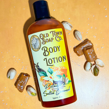 Pistachio &amp; Salted Caramel Body Lotion - Old Town Soap Co.