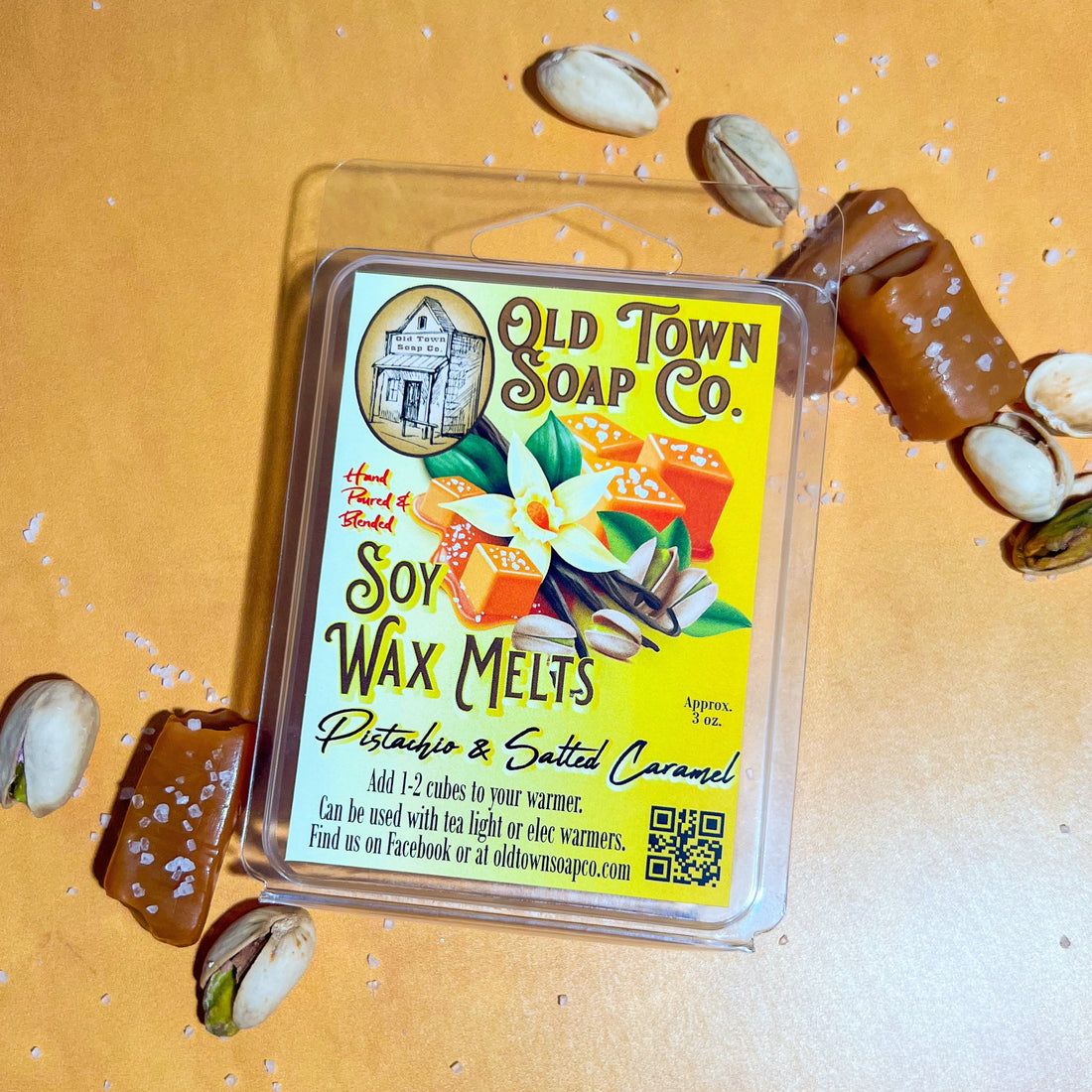 Pistachio &amp; Salted Caramel Wax Melts - Old Town Soap Co.