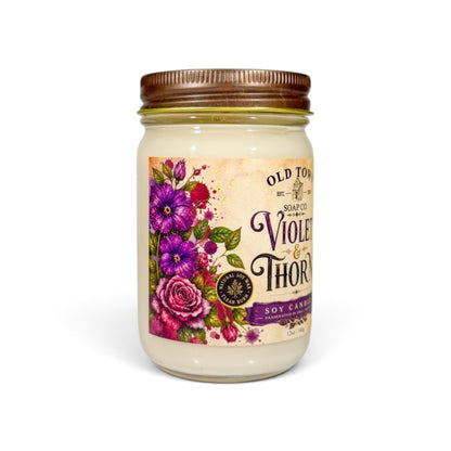 Violet &amp; Thorn Candle