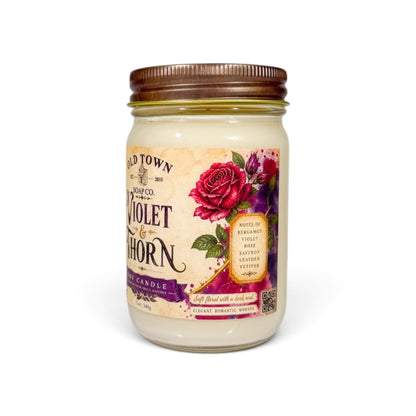 Violet &amp; Thorn Candle