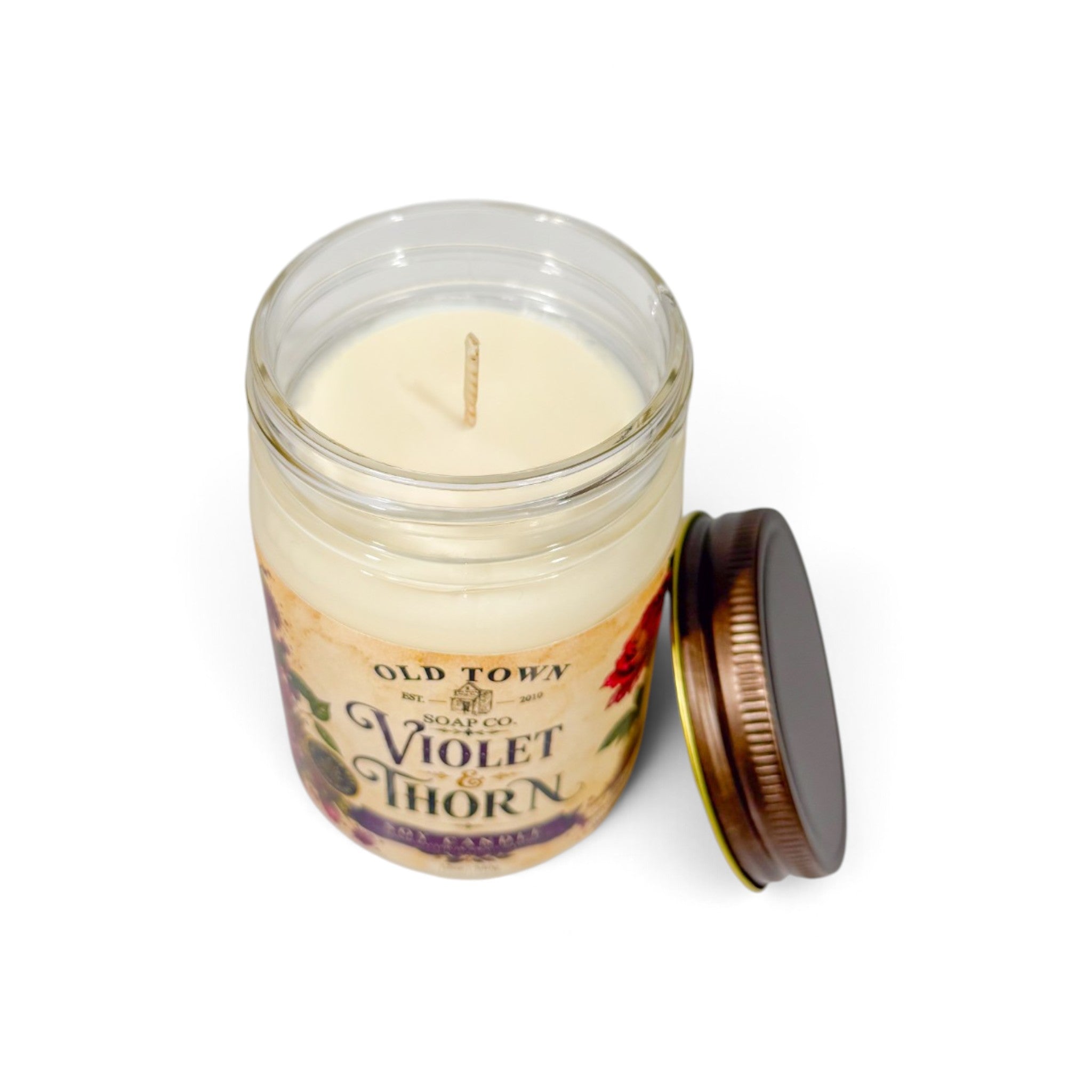 Violet &amp; Thorn Candle