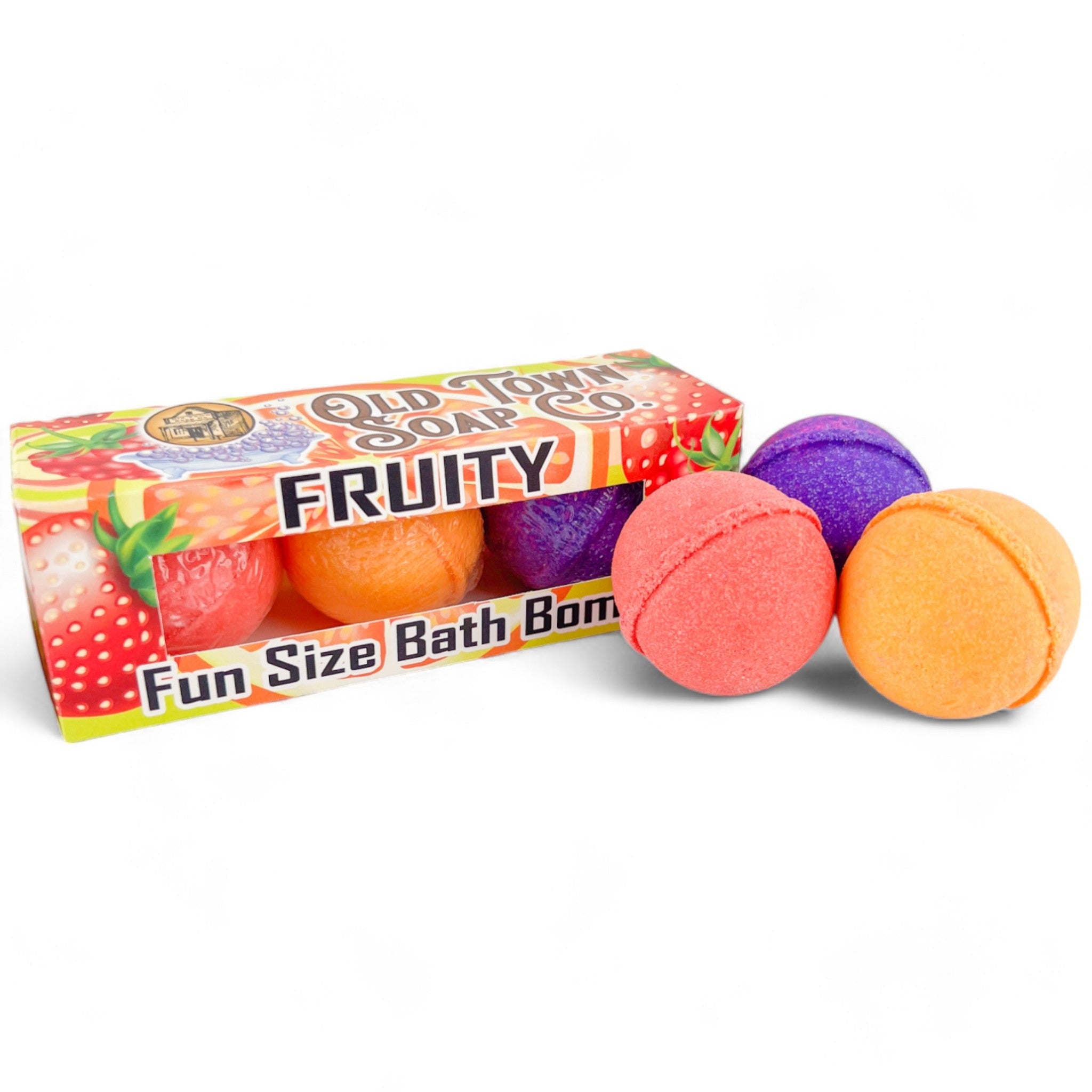 Fruity Fun Size Bath Bomb Set - Old Town Soap Co.