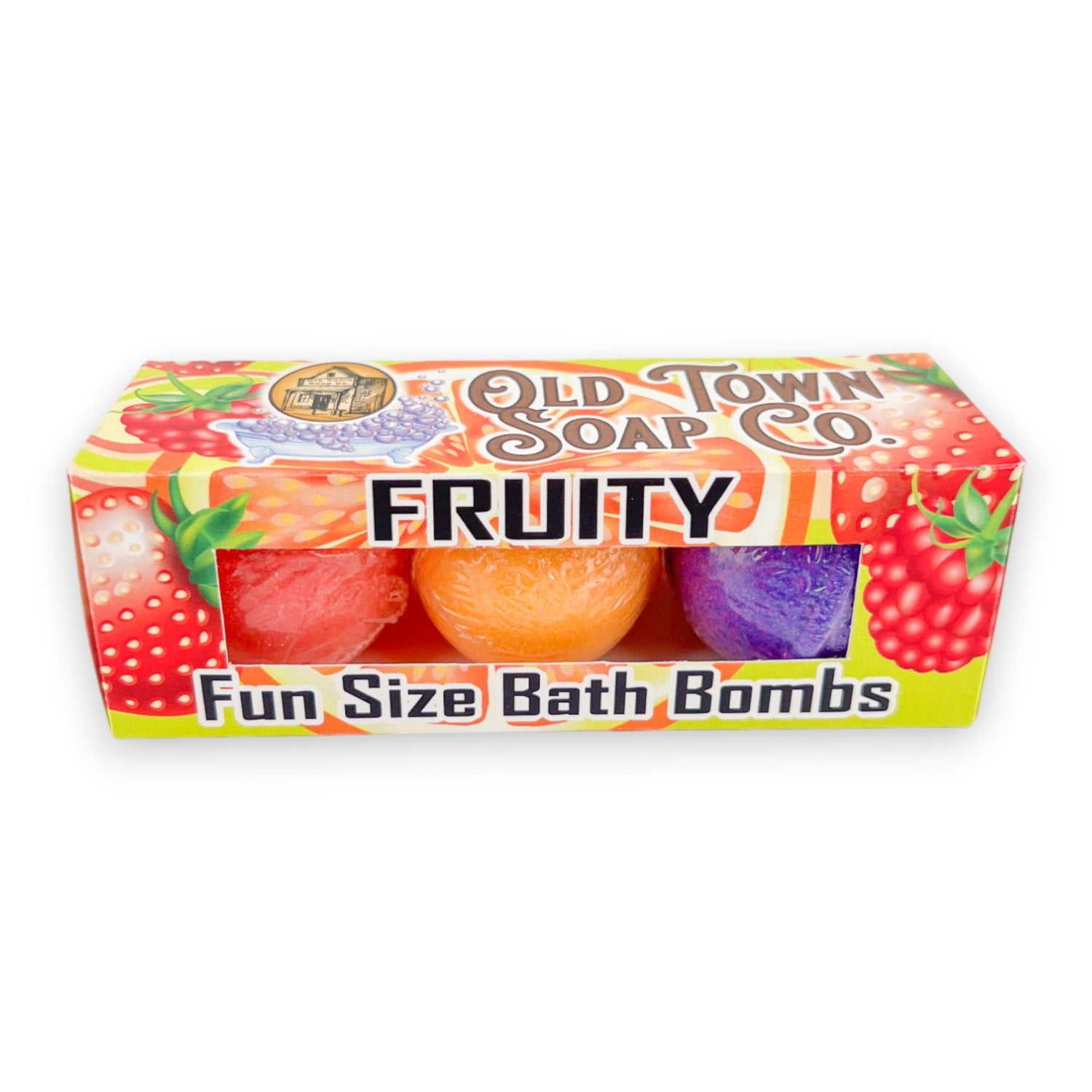 Fruity Fun Size Bath Bomb Set - Old Town Soap Co.