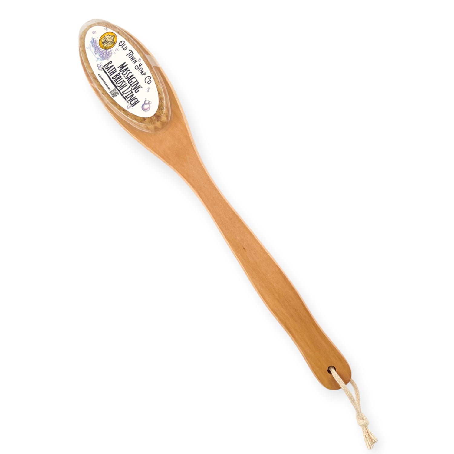 Massaging Bath Brush 17&quot; Handle - Old Town Soap Co.