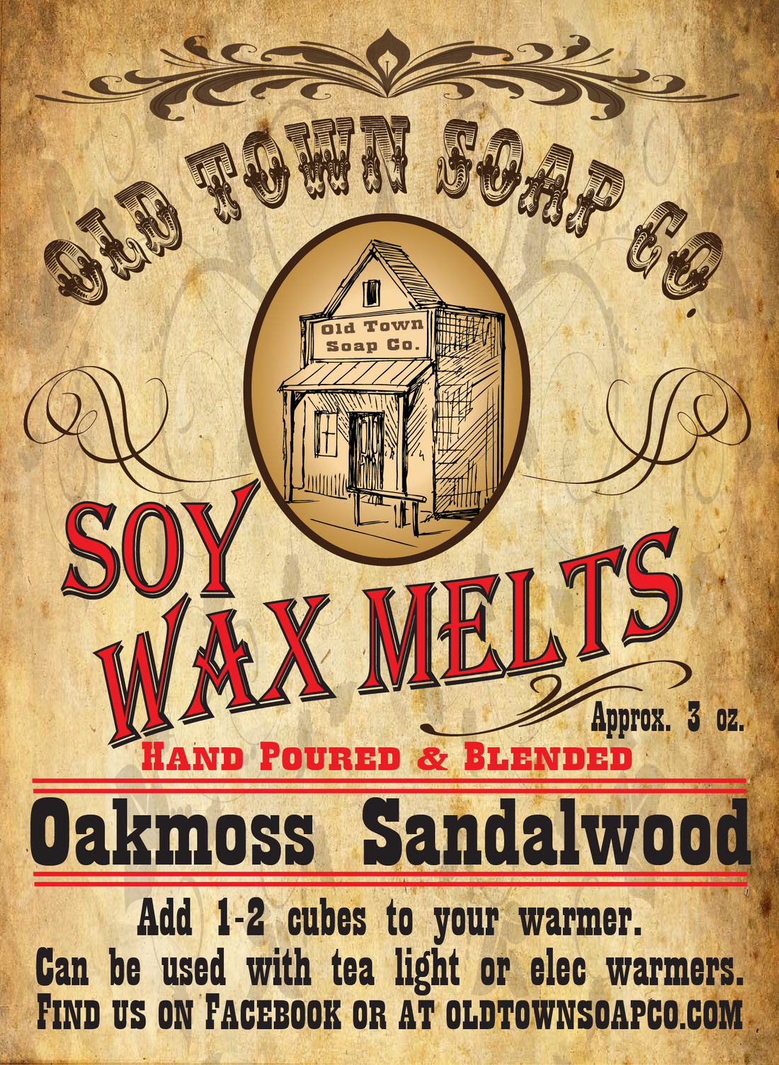 Oakmoss Sandalwood Wax Melts