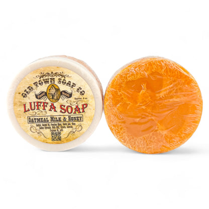 Oatmeal Milk &amp; Honey -Luffa Soap - Old Town Soap Co.