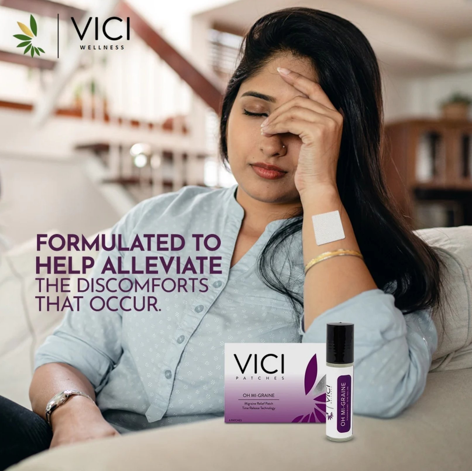 Oh Mi-graine Topical Patch by VICI Wellness
