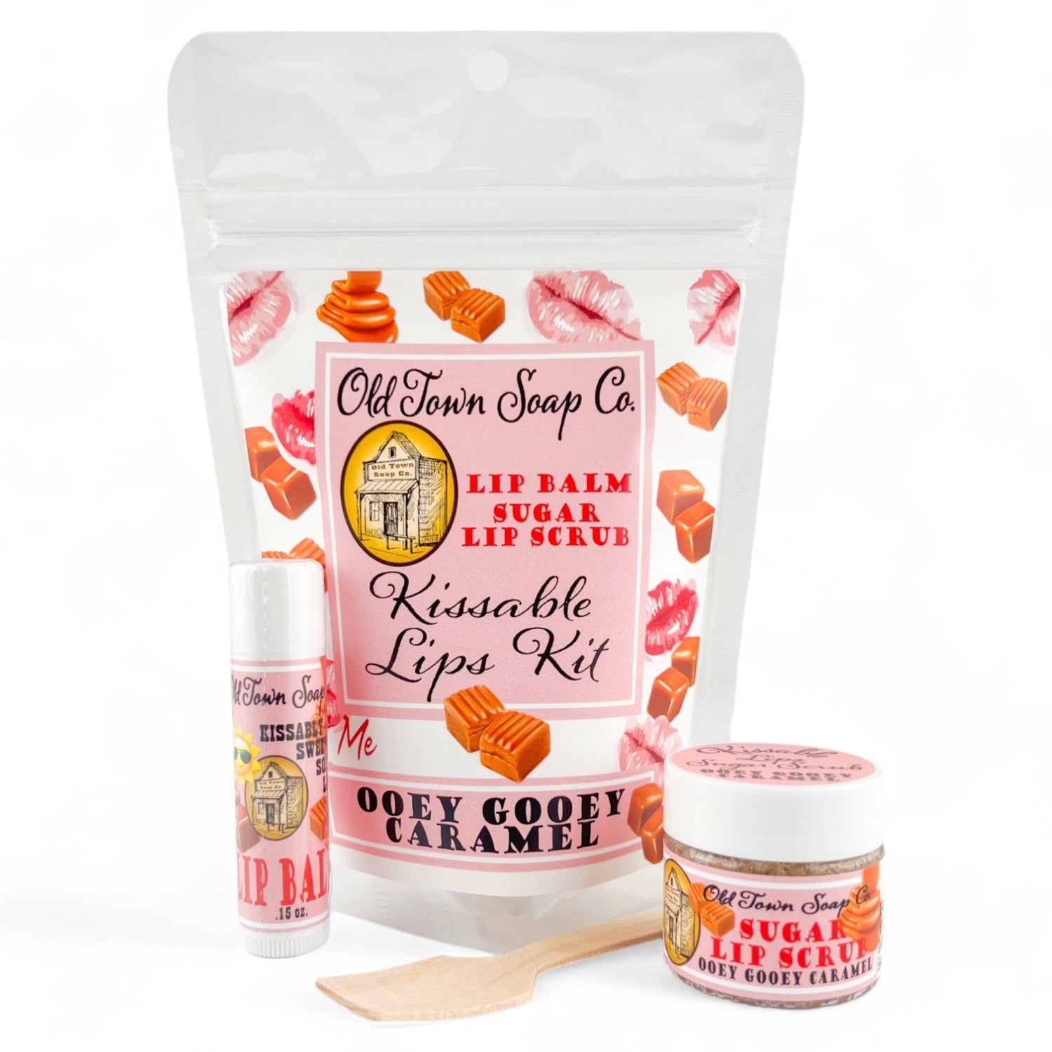 Kissable Lips Sugar Scrub &amp; Lip Balm Kits - Old Town Soap Co.