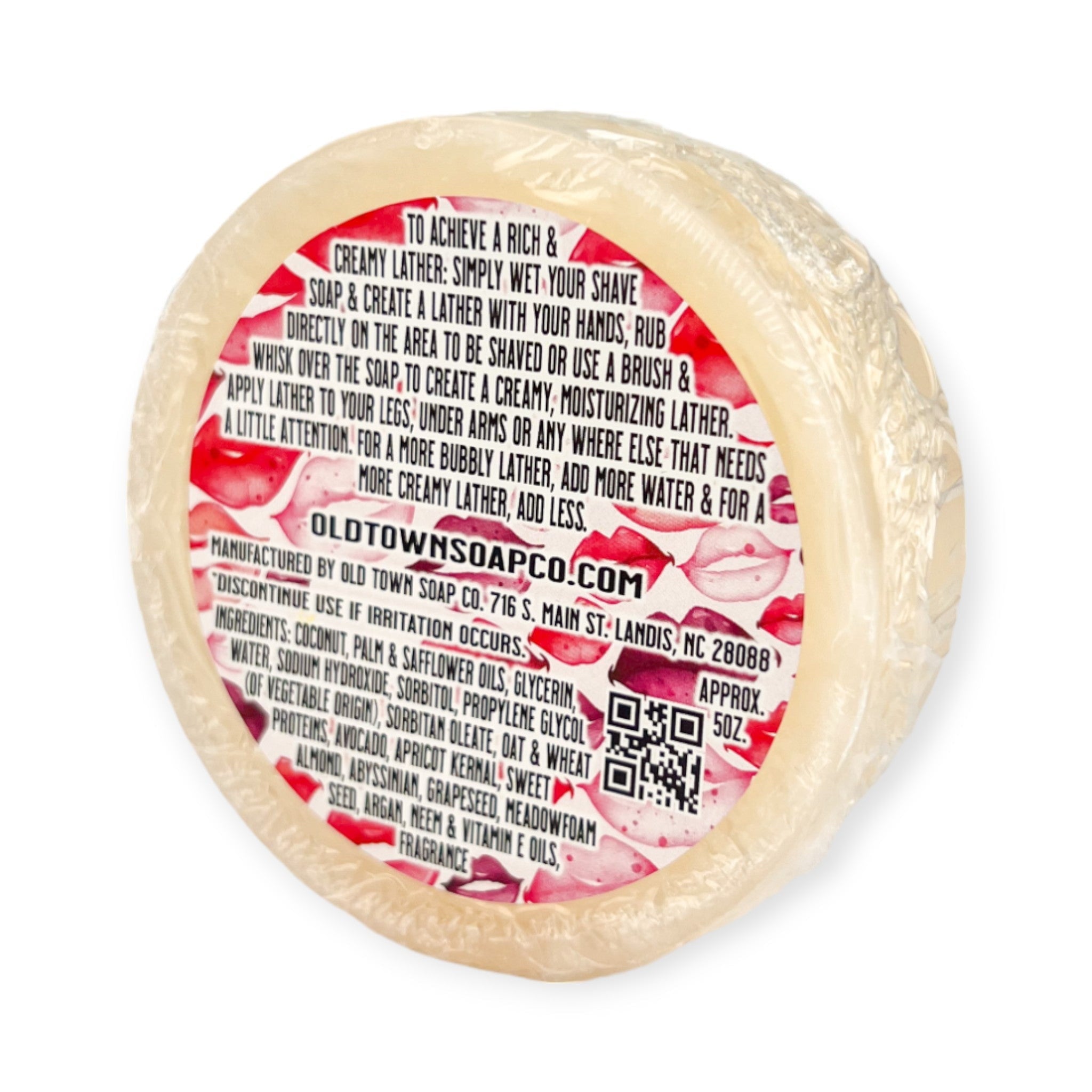 Passionate Kisses Shave Soap - Old Town Soap Co.