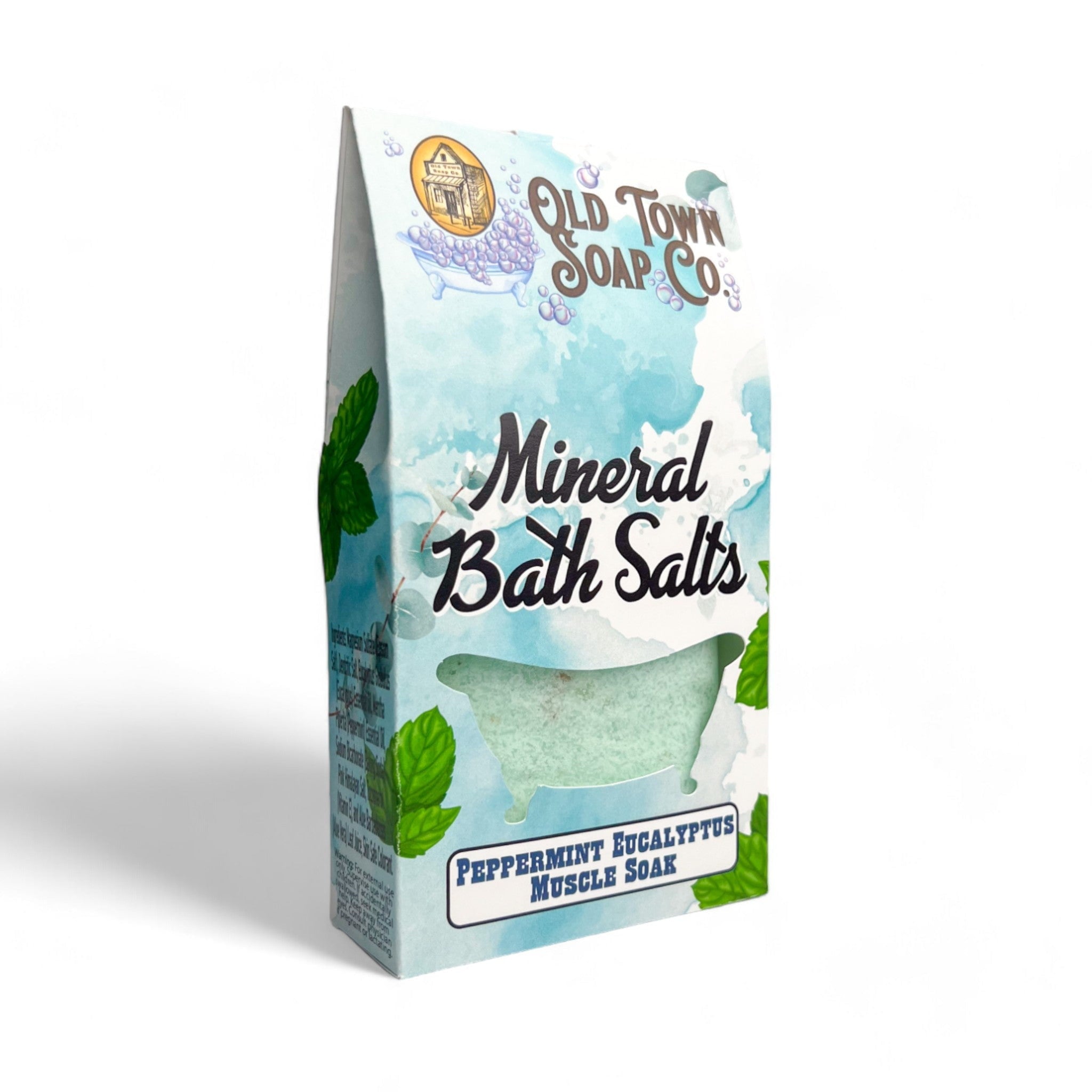 Peppermint Eucalyptus Muscle Soak Bath Salts - Old Town Soap Co.