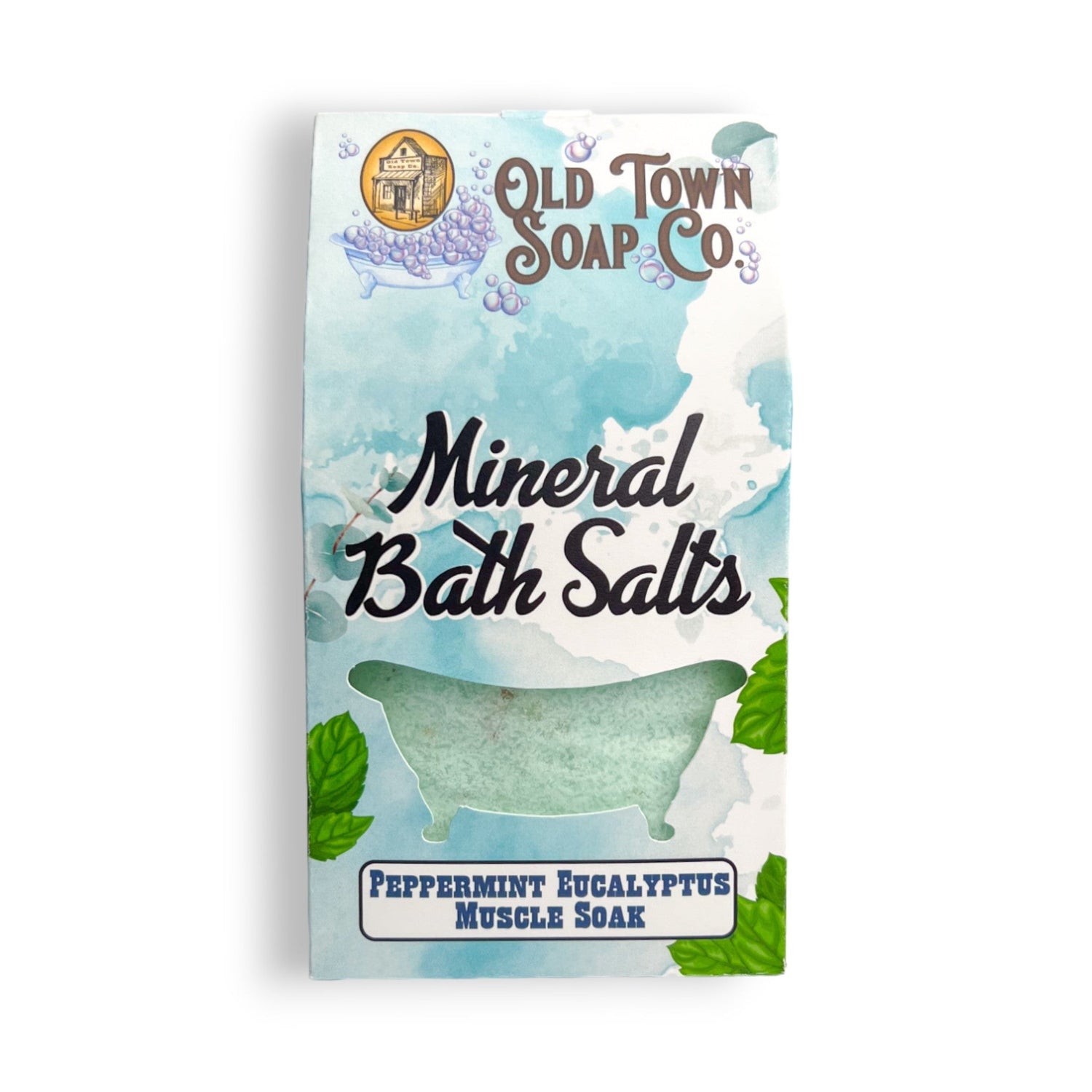 Peppermint Eucalyptus Muscle Soak Bath Salts - Old Town Soap Co.