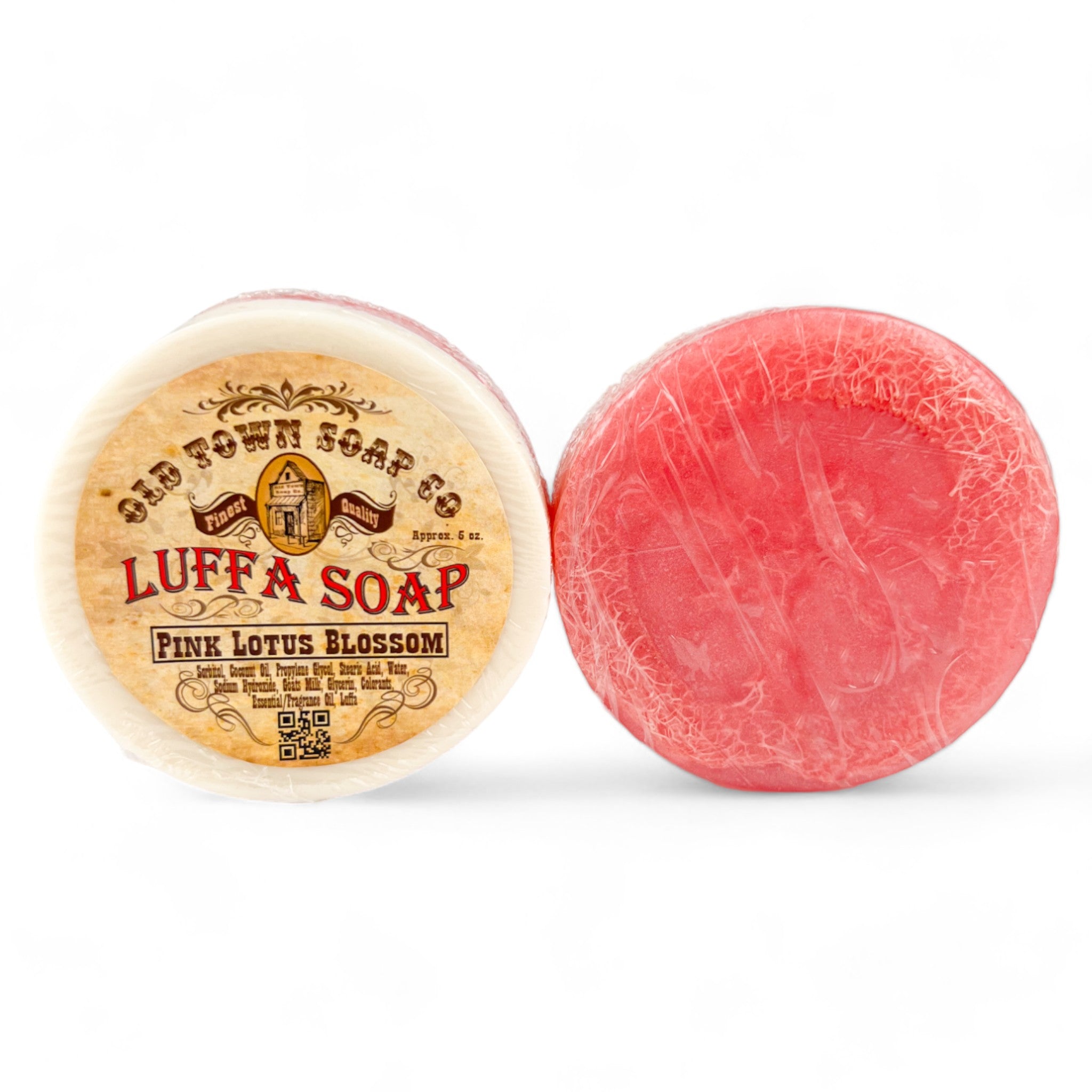 Pink Lotus Blossom -Luffa Soap - Old Town Soap Co.