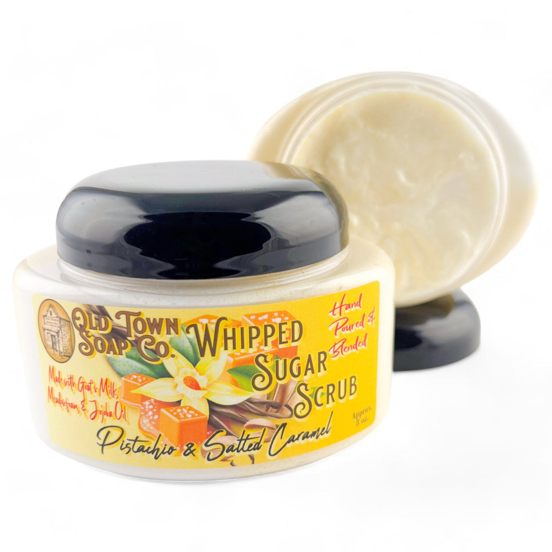 Pistachio &amp; Salted Caramel Whipped Sugar Scrub Soap - Old Town Soap Co.