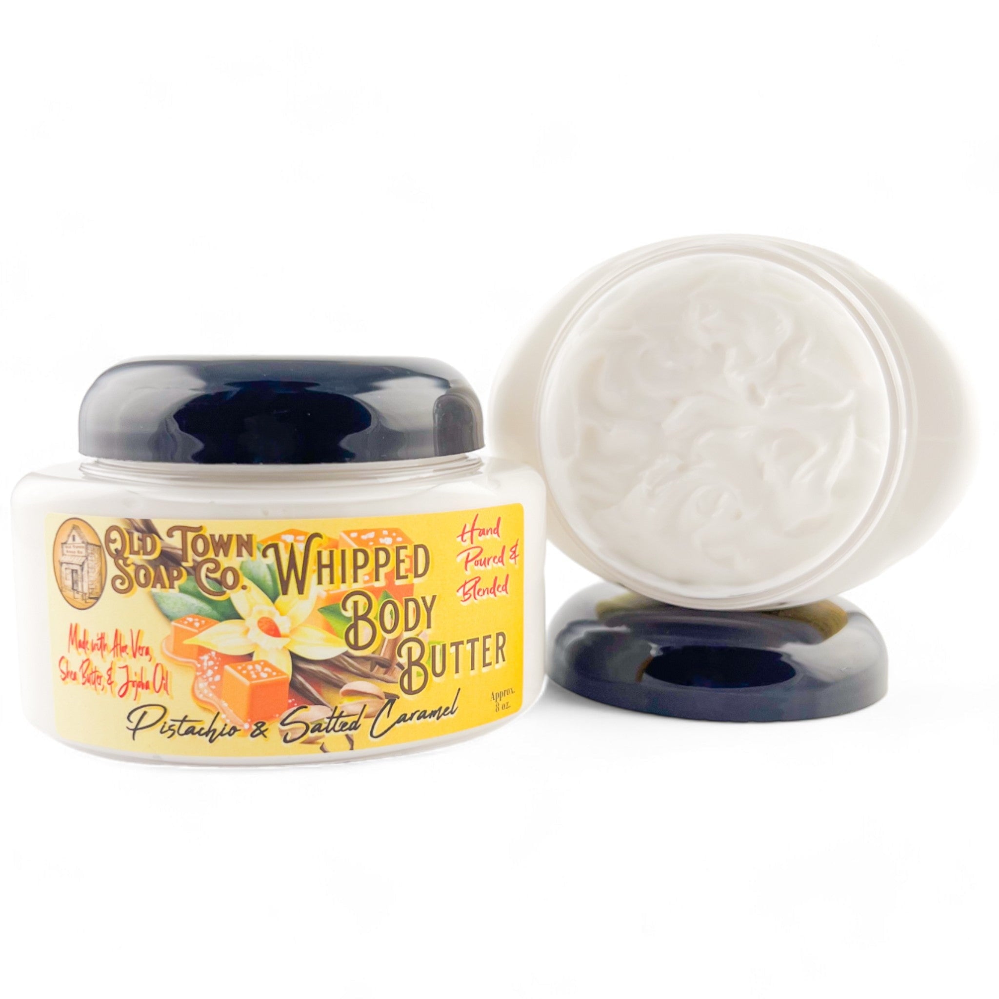 Pistachio &amp; Salted Caramel Whipped Body Butter - Old Town Soap Co.