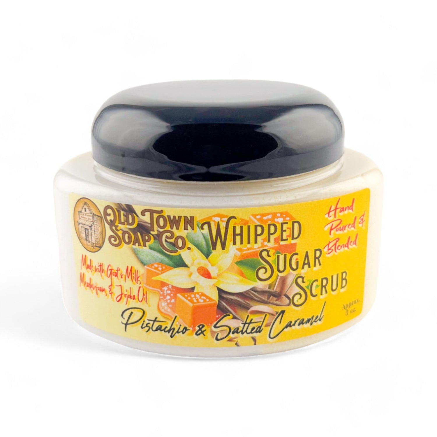 Pistachio &amp; Salted Caramel Whipped Sugar Scrub Soap - Old Town Soap Co.