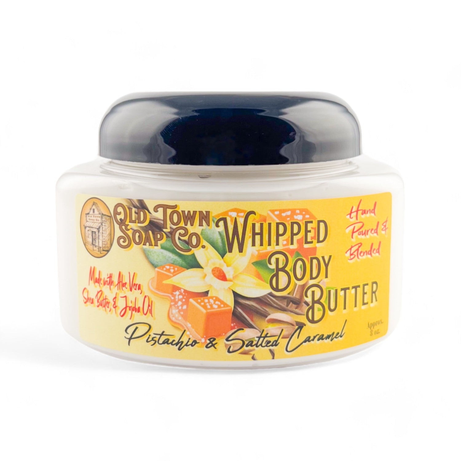 Pistachio &amp; Salted Caramel Whipped Body Butter - Old Town Soap Co.