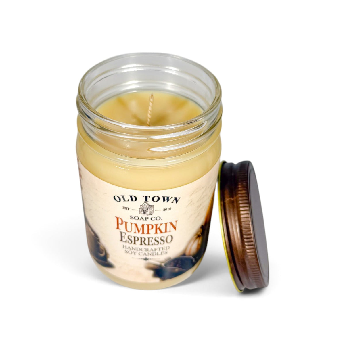 Pumpkin Espresso 12oz. Candle - Old Town Soap Co.