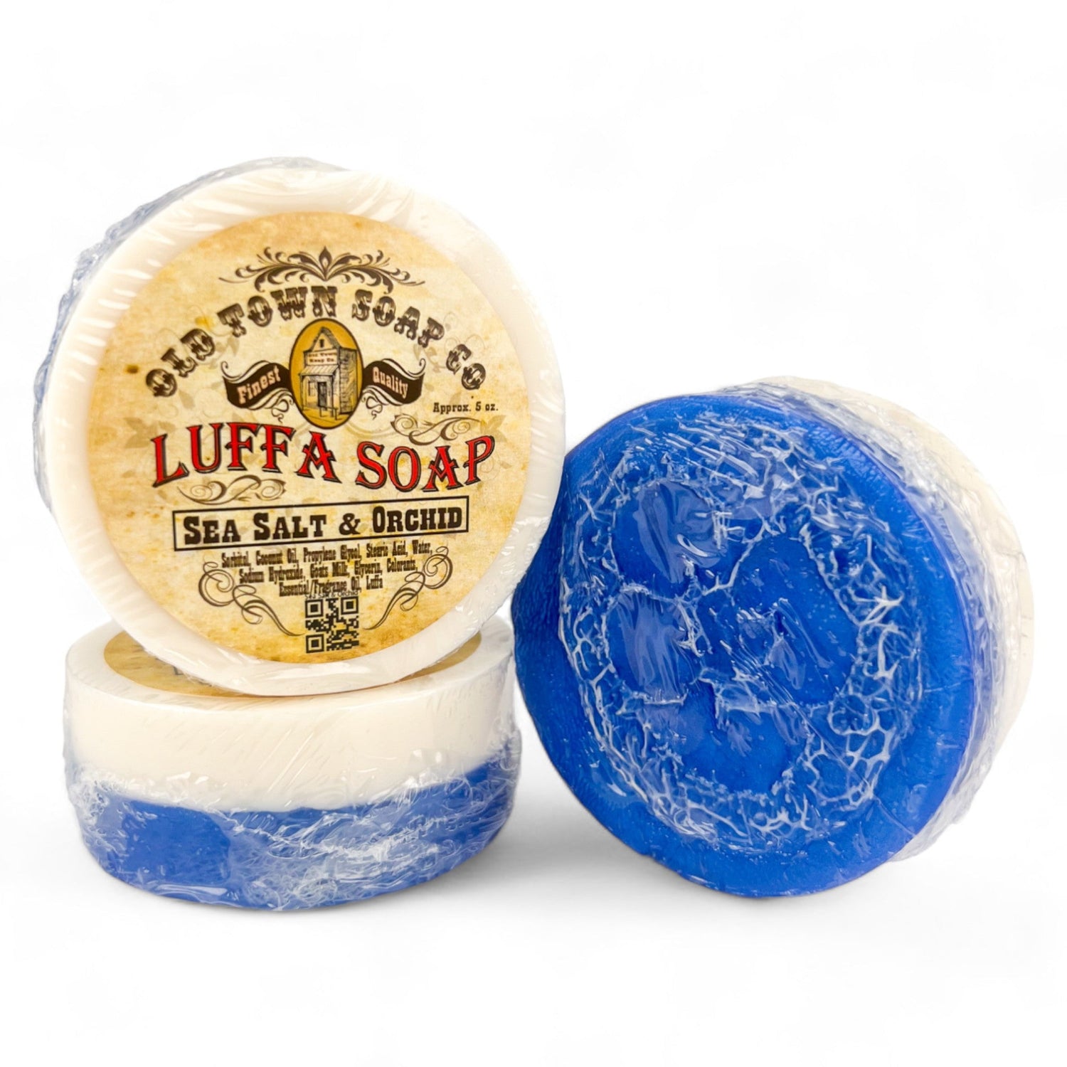 Sea Salt &amp; Orchid -Luffa Soap - Old Town Soap Co.