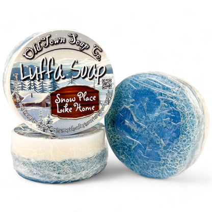 Snow Place Like Home Luffa Soap - Old Town Soap Co.