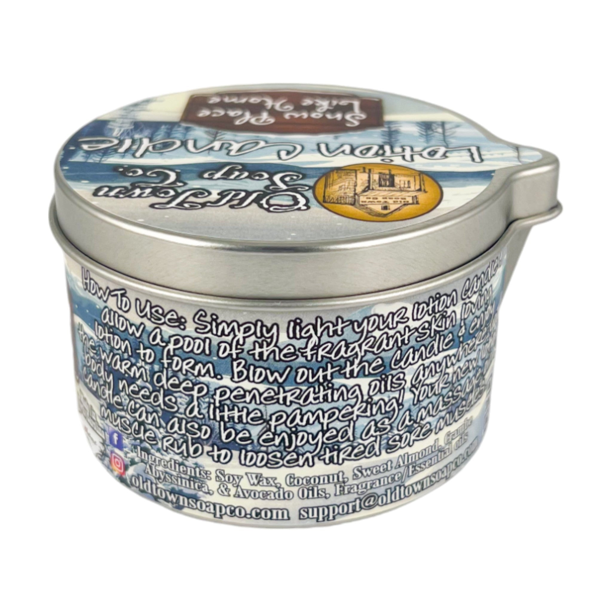 Snow Place Like Home Lotion Candle - Old Town Soap Co.