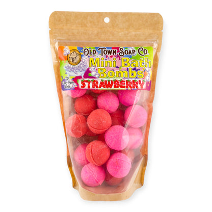 Strawberry Mini Bath Bombs