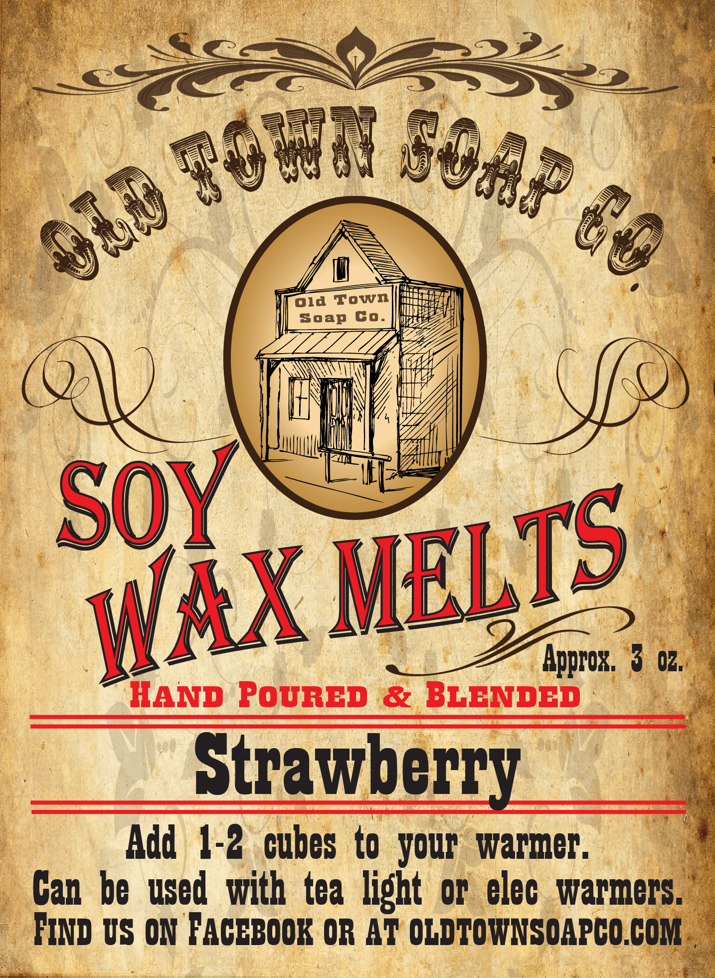 Strawberry Wax Melts - Old Town Soap Co.