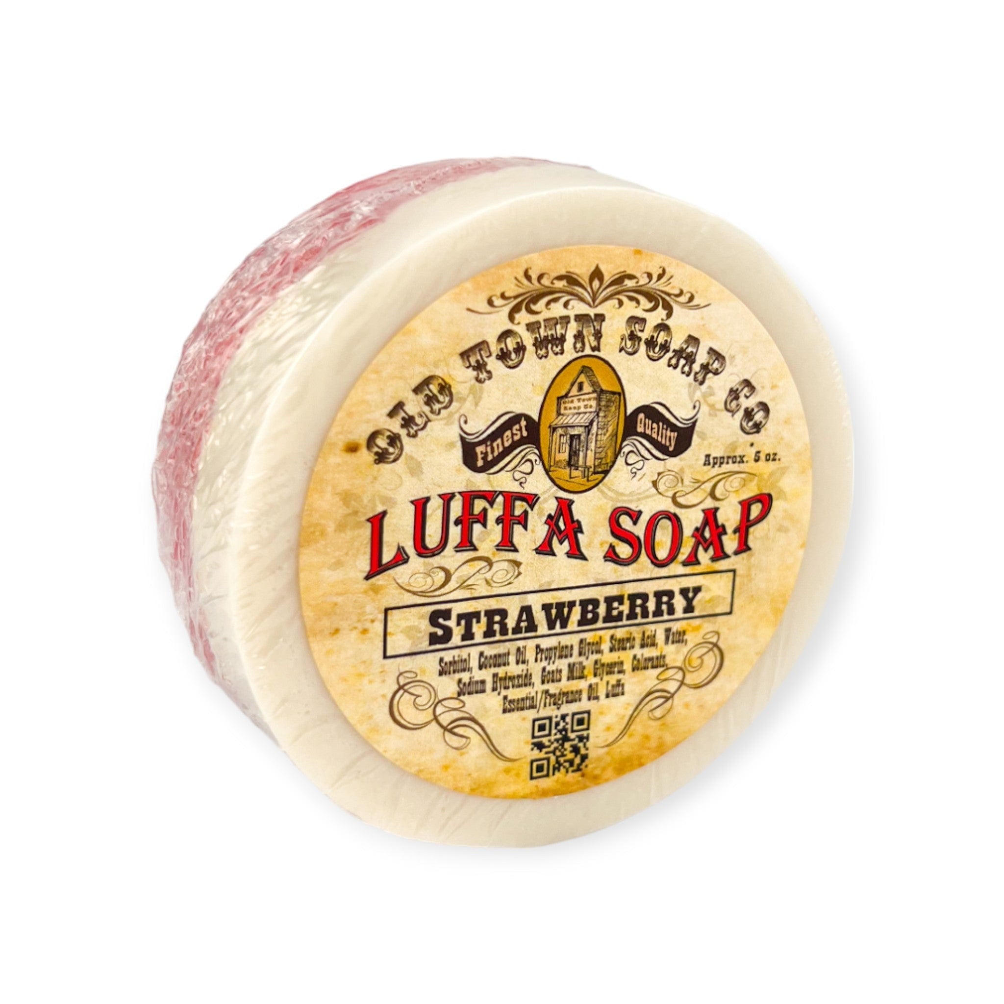 Strawberry -Luffa Soap - Old Town Soap Co.