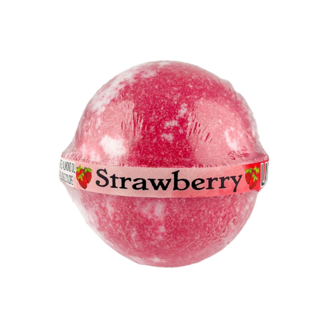Strawberry Bath Bomb -Large - Old Town Soap Co.