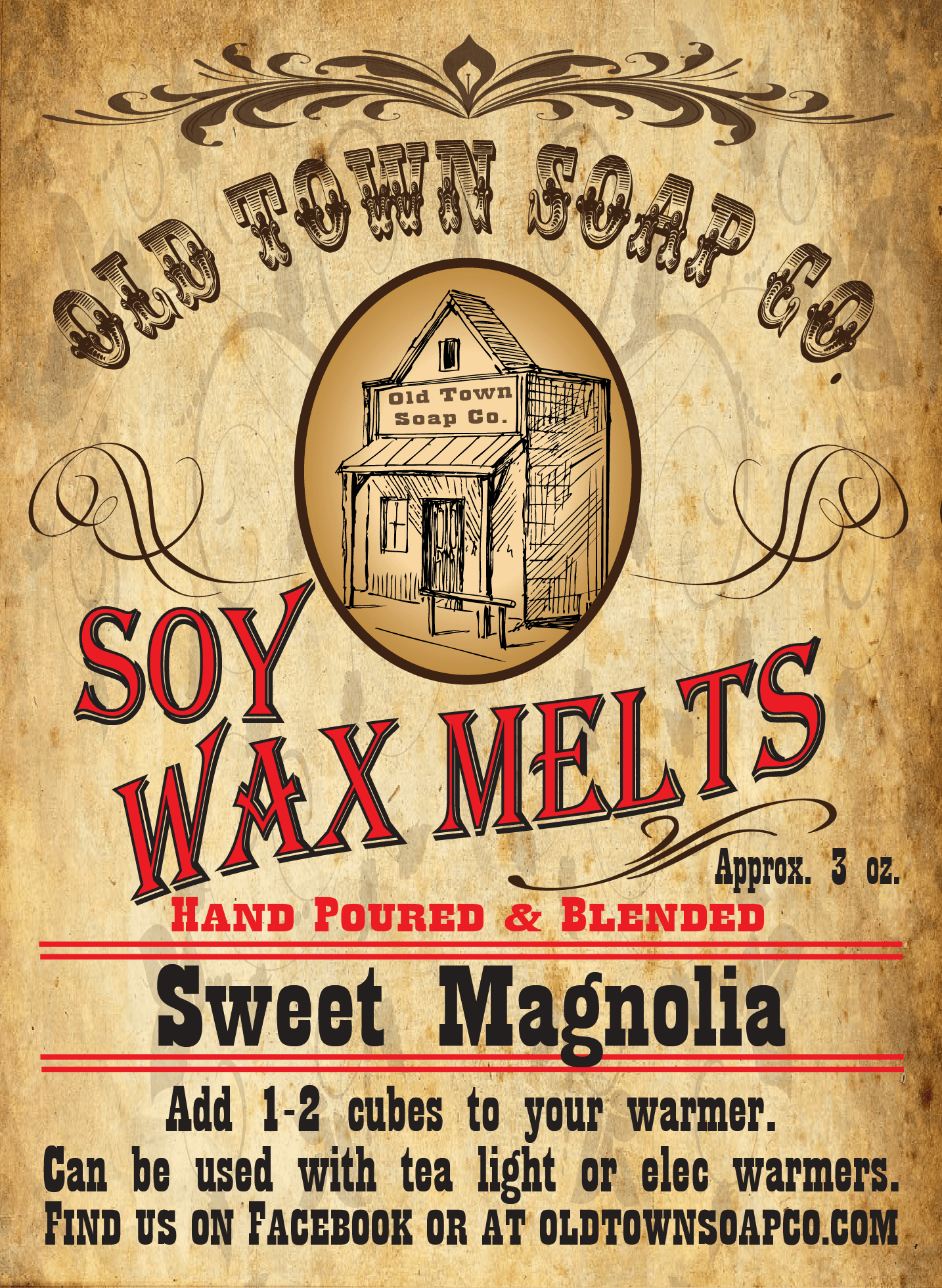 Sweet Magnolia Wax Melts - Old Town Soap Co.