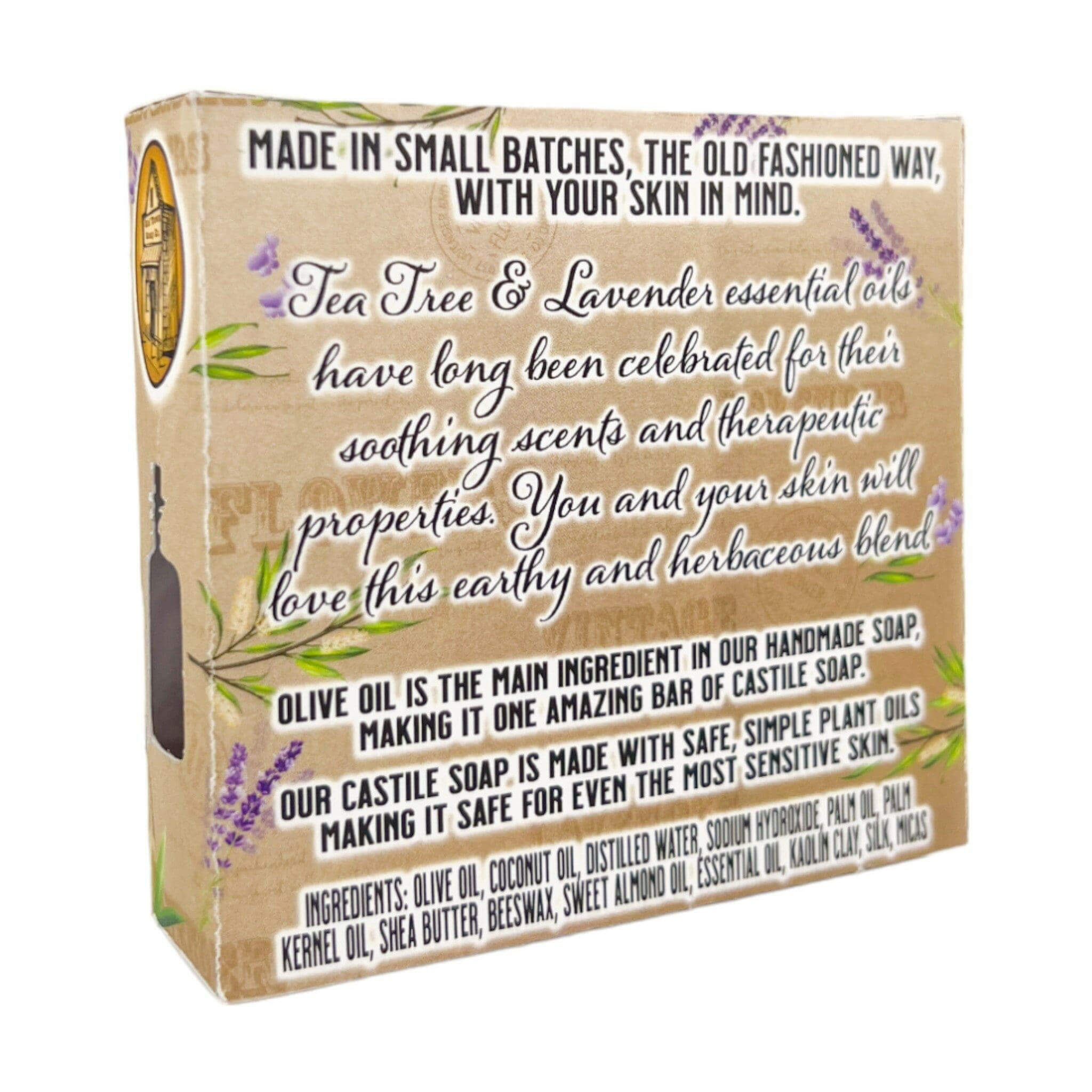 lavender and tea tree oil soap Tea Tree & Lavender Soap -Bar Soap