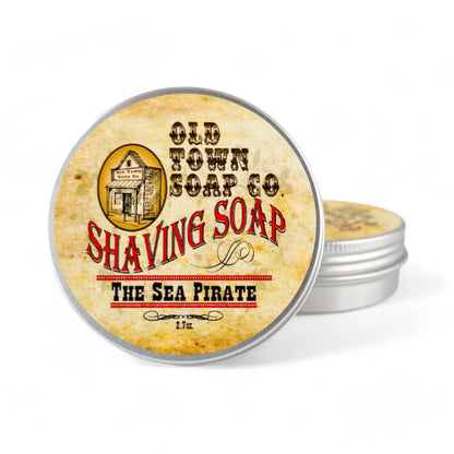 The Sea Pirate -Shave Soap Tin - Old Town Soap Co.